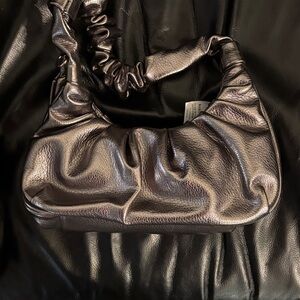 Metallic Black Women's Bag